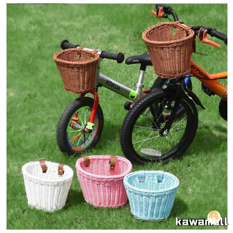 前かご ラタンバスケット 自転車 前掛けカゴ 前カゴ バスケット キッズ