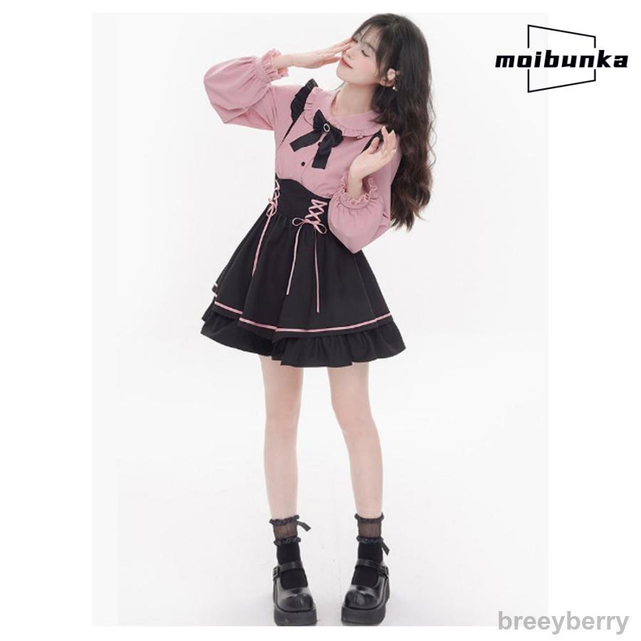 地雷系 レースアップ セットアップ 2点セット かわいい スカート 量産