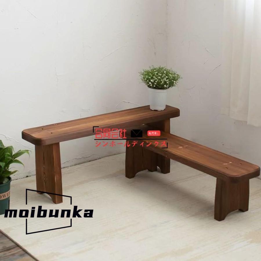 ガーデンベンチ チェア 木製ベンチ ガーデン チェア ウッド天然木 ダイニング 長椅子 玄関椅子 屋外 花台 シンプル | ブランド登録なし | 06