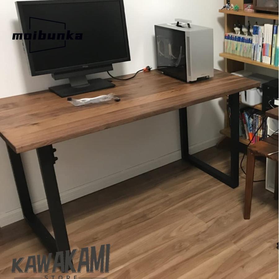 DIY 金属製 テーブル脚 パーツ 黒 2本セット ローテーブル用レッグ 鉄