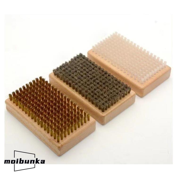 スキー スノーボード ブラシ 3点セット ナイロンブラシ 真鍮ブラシ 馬