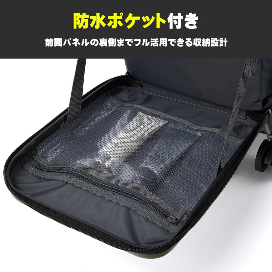 トップオープン・トランクキャリー 黒　モアエルグMOIERG MOIERG（モアエルグ） スーツケース フロントオープン トップオープン