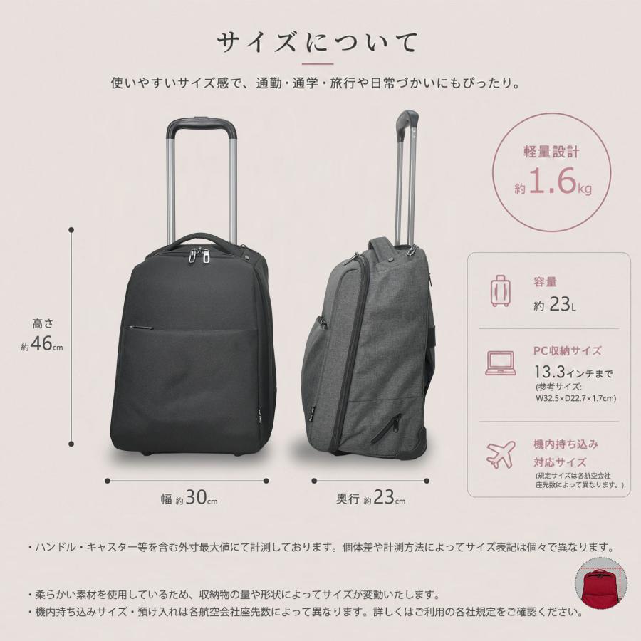 MOIERG（モアエルグ） リュックキャリー キャリーバッグ 機内持ち込み