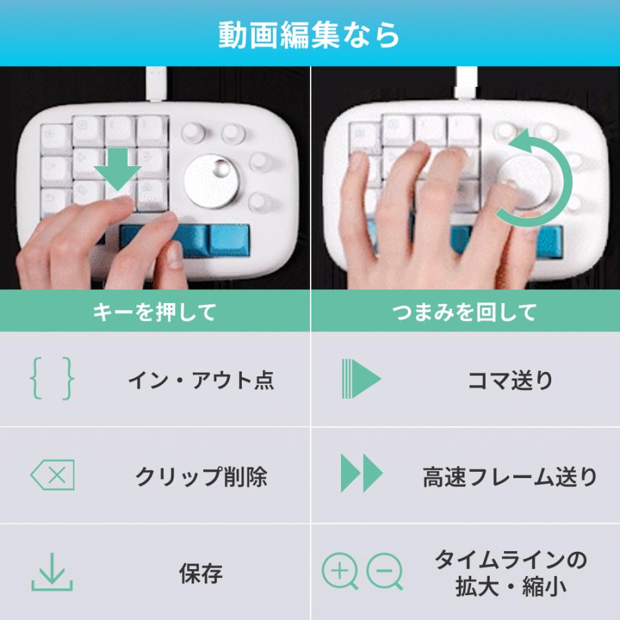 CreatorPad 左手デバイス 片手キーボード iPad対応 クリスタ イラスト