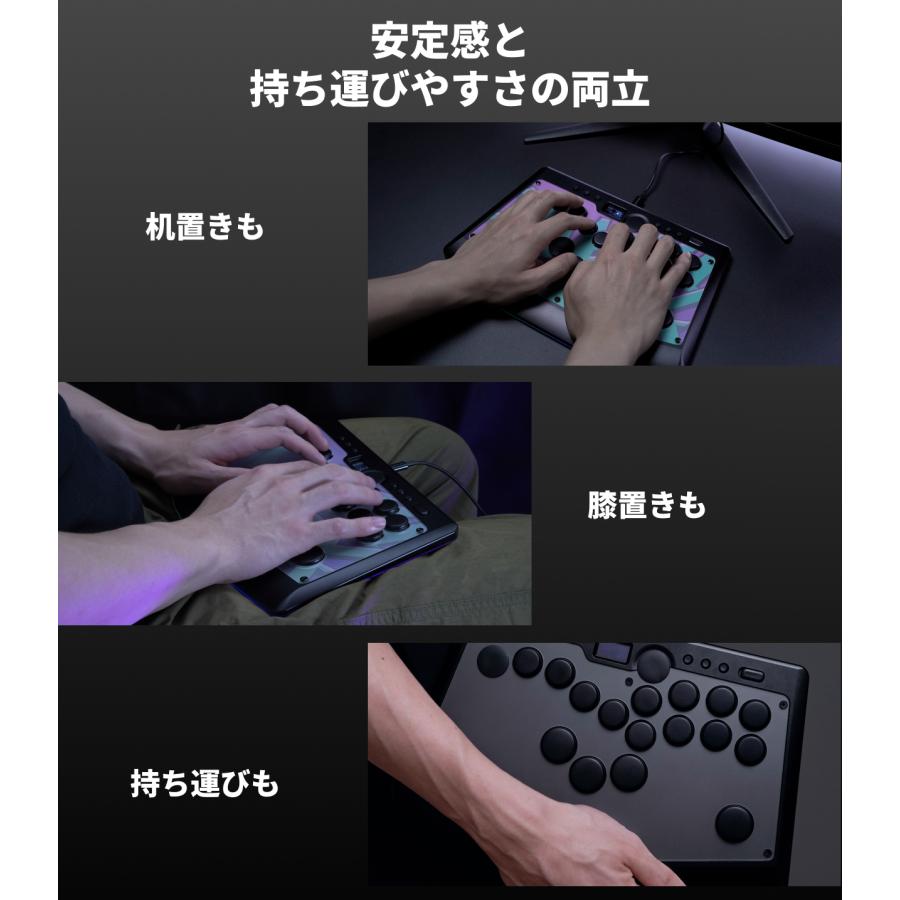 Rushbox 2 レバーレスコントローラー 18+6ボタン アルミ 静音 薄型 PC/Switch/Switch2対応 |  | 05