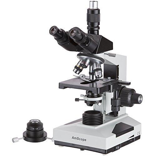 AmScope 40X-2000X三眼鏡化合物暗視野顕微鏡 顕微鏡 新作グッ
