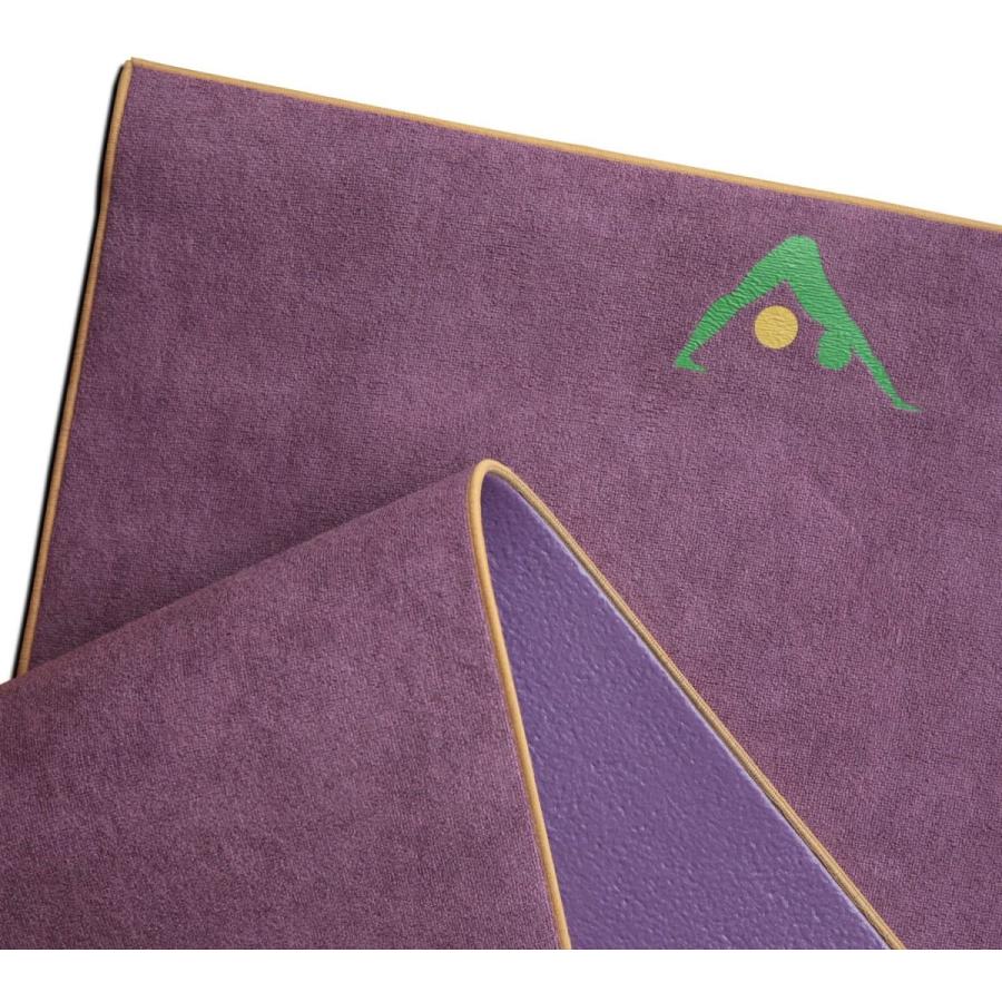 年末のプロモーション大特価 Aurorae オーロラ シナジー ヨガ マット タオル ホットヨガ 用 湿った手や足は滑る原因 5mm 米国特許保護 ヨガマット Titanseg Store