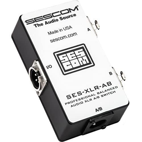 買い誠実 Sescom メスXLR2~オスXLR1 パッシブスイッチ A/B XLR プログレード バランスオーディオ SES-XLR-AB マイクアクセサリー