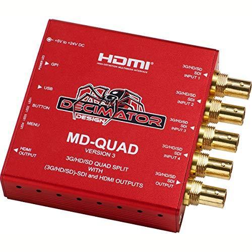 Decimator MD-QUAD (3G/HD/SD)SDI Quad Split with (3G/HD/SD)-SDI and HDMI Outputs by Decimator
