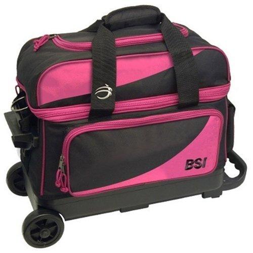 BSI PrestigeダブルローラーBowling bag-ブラック/ピンク ブラック