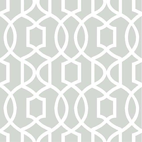 今年人気のブランド品や Grand Gray 貼ってはがせるシール壁紙 Nuwallpaper Trellis Nu1421