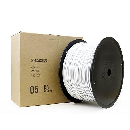 激安正規品 for Filament PLA Dorks Gizmo 3 kg%circa%White 5 mm Dプリンタ1.75 3Dプリンター