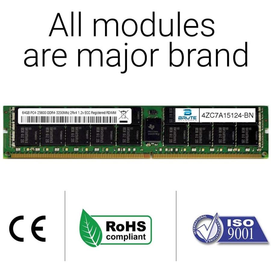 Brute LRDIMM Networks 752372 081 BN to 32GB PC4 17000 腕時計 アクセサリー DDR4  2133Mhz 4Rx4 1 2v ECC (Equivalent LRDIMM PN OEM # モイストア to B07582RD5W  752372 081)
