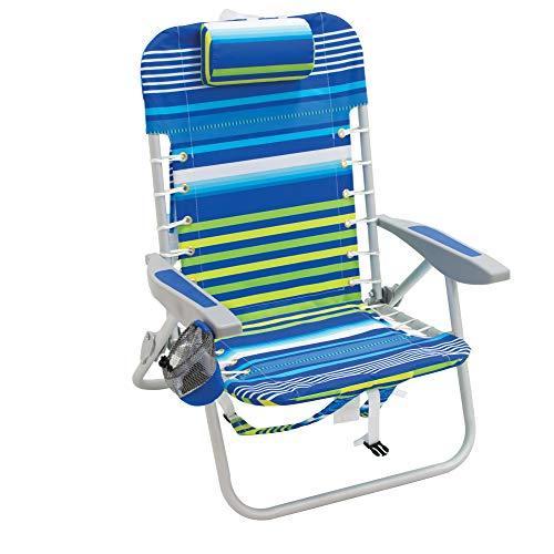 【お買得！】 Brands Rio Beach 2 Escape Escape Escape Stripe%エンママ%Escape Chair-Blue/Green Beach Folding Suspension Lace-Up Backpack 4-Position Beach 4-Prio アウトドアチェア