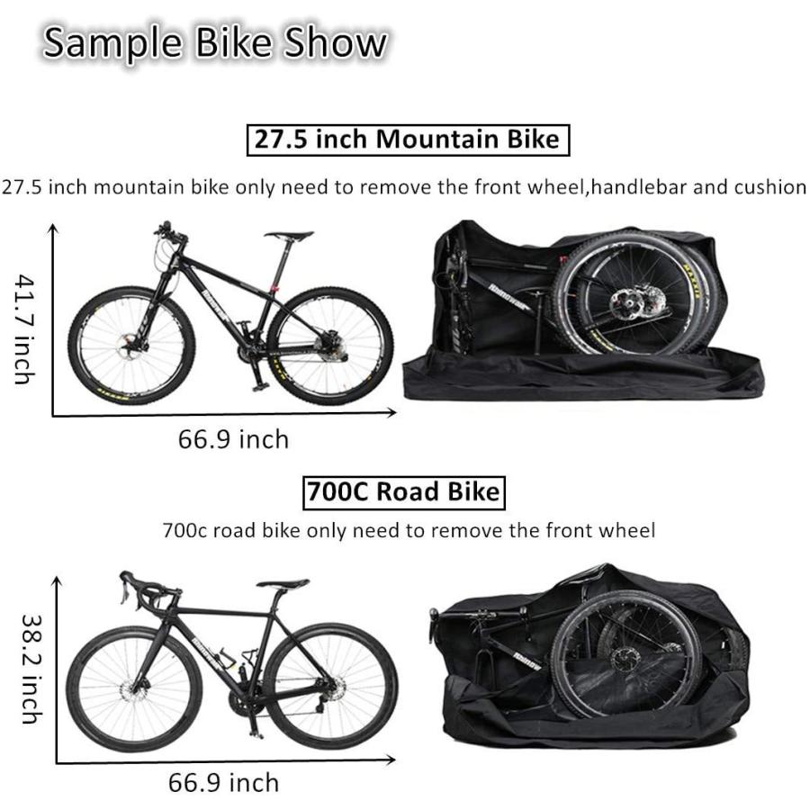 一部予約販売中 Aophire 折りたたみ自転車バッグ 26インチから29インチ 厚さの自転車トラベルケース 飛行機旅行 輸送用 彫刻 Disdagkop Kutaibaratkab Go Id