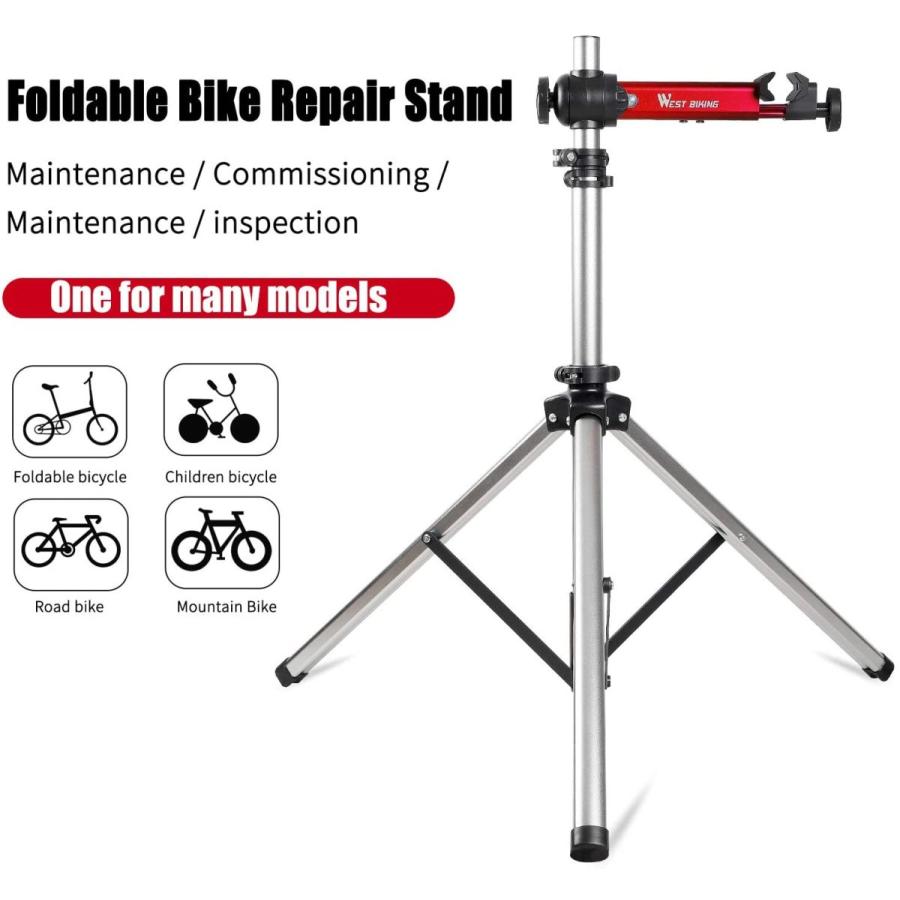 Cyclespeed 自転車修理スタンド クイックリリース 最大85ポンド ホームメカニック自転車メカニックワークスタンド 調節可能 ポータブル拡張三脚バイクメ 別倉庫からの配送