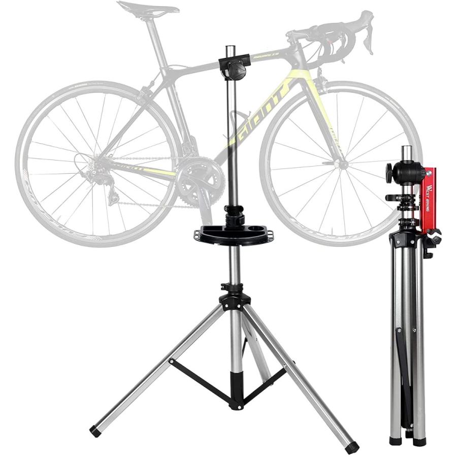 Cyclespeed 自転車修理スタンド クイックリリース 最大85ポンド ホームメカニック自転車メカニックワークスタンド 調節可能 ポータブル拡張三脚バイクメ 別倉庫からの配送