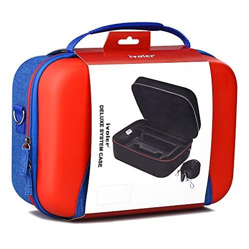 【返品送料無料】 収納ケース持ち運びケース 収納バッグ (赤/青) 持ち運び便利 トラベルポーチ