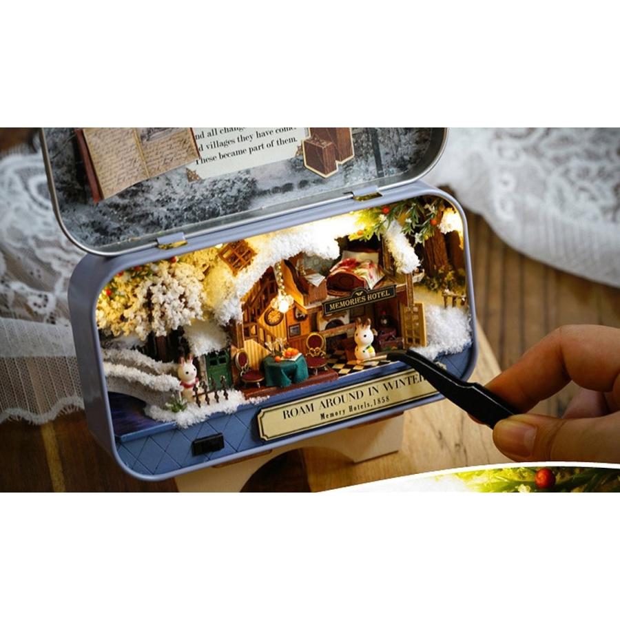 日本語説明書 ドールハウス ミニチュア 手作りキット 小物入れで暮らす