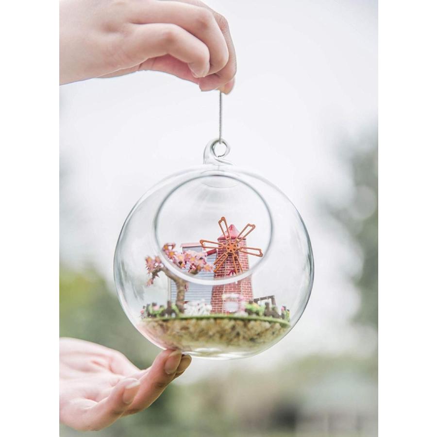 ミニチュア ドールハウス キット セット 音感センサー搭載 ガラス