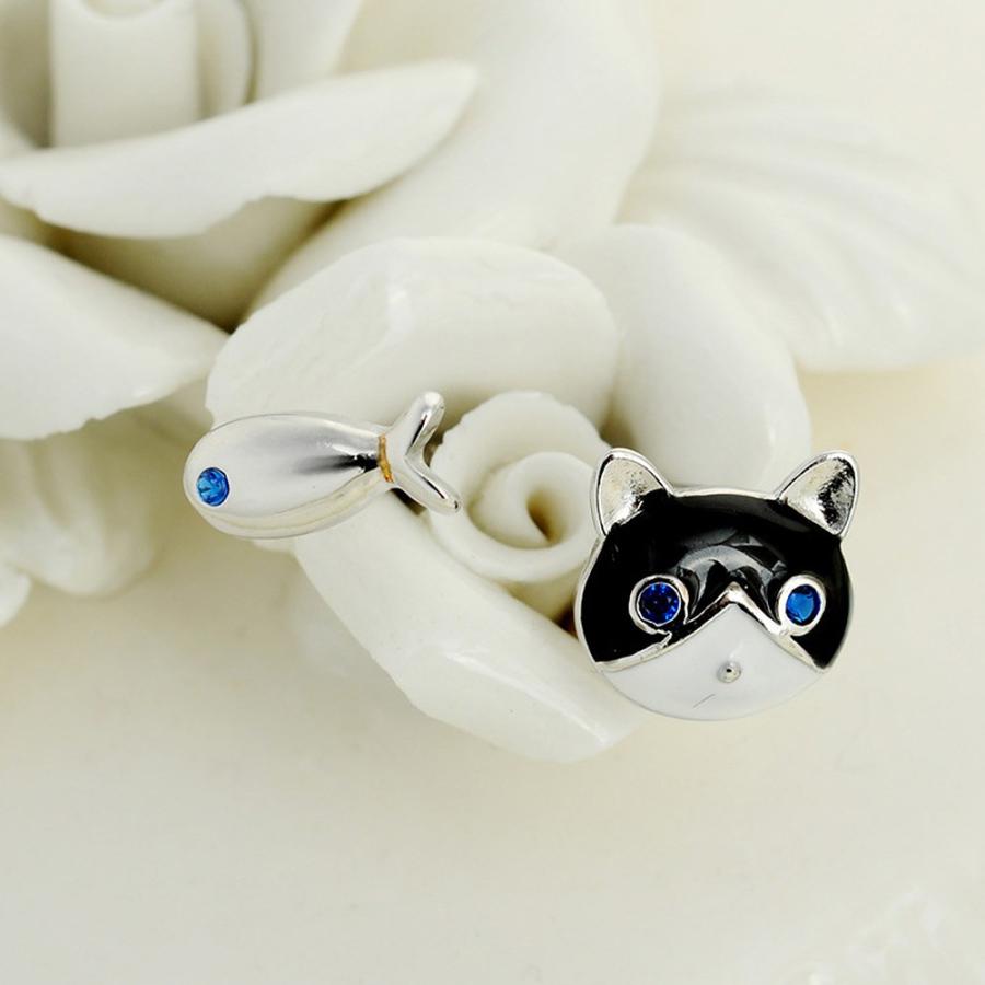 ピアス 青い目の黒猫と魚 セット シルバー925 銀 pi18 ドールハウスと雑貨 Moin Moin 通販 Yahoo ショッピング
