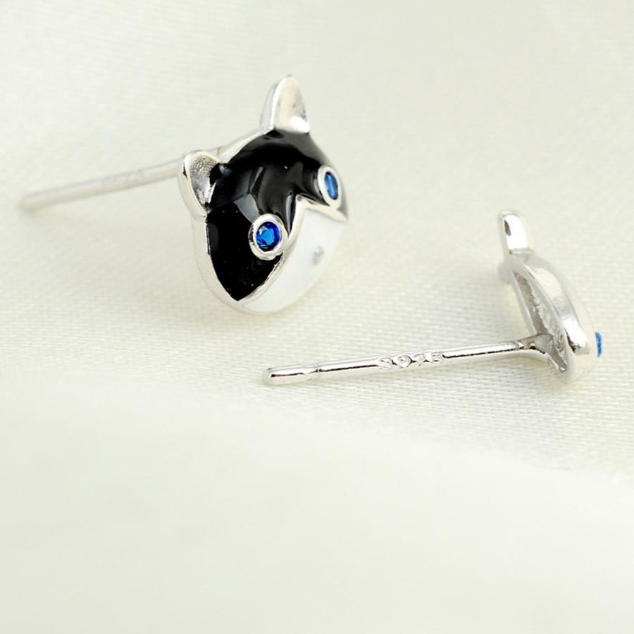 ピアス 青い目の黒猫と魚 セット シルバー925 銀 pi18 ドールハウスと雑貨 Moin Moin 通販 Yahoo ショッピング