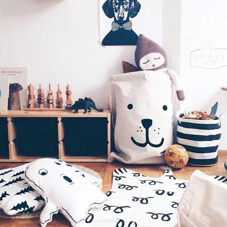 レフトン ホワイトプードル 置物 巾着袋 バックヤードファミリー BACKYARD FAMILY スフレベア巾着ポーチ