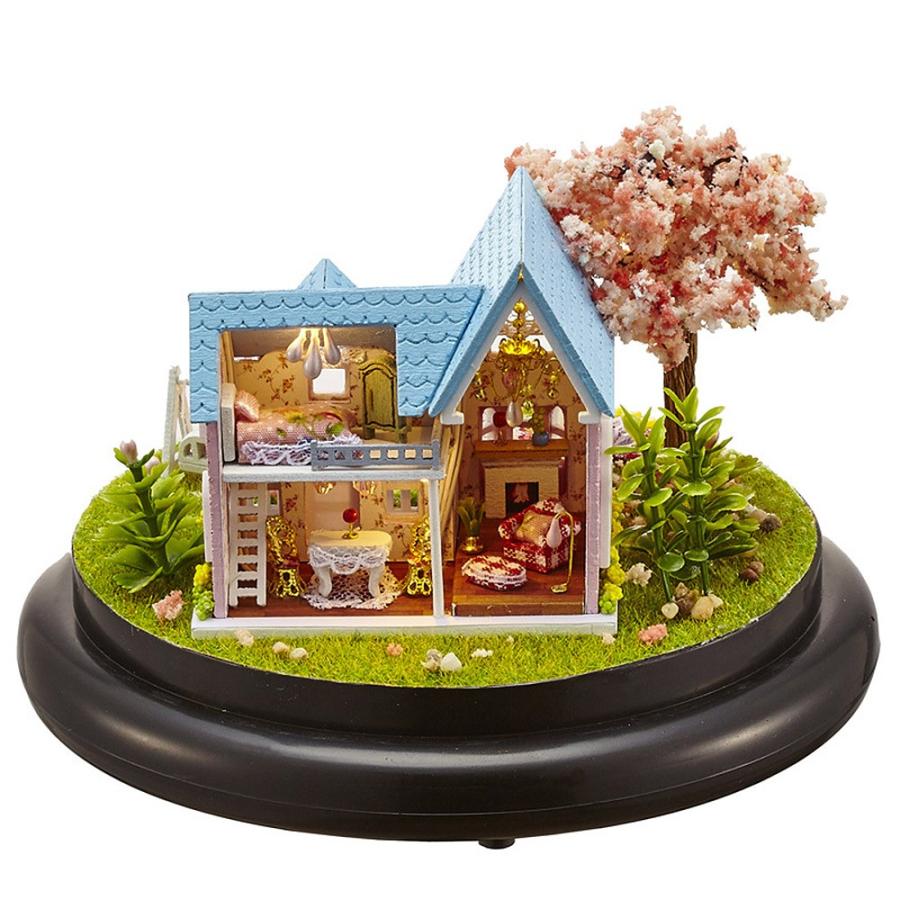 ドールハウス ミニチュア ドーム型 世界を旅するうさぎシリーズ