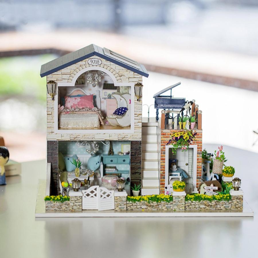 ドールハウス ミニチュア 手作りキット セットカントリー レンガ ドールハウス ミニチュア 手作りキット セットカントリー レンガ