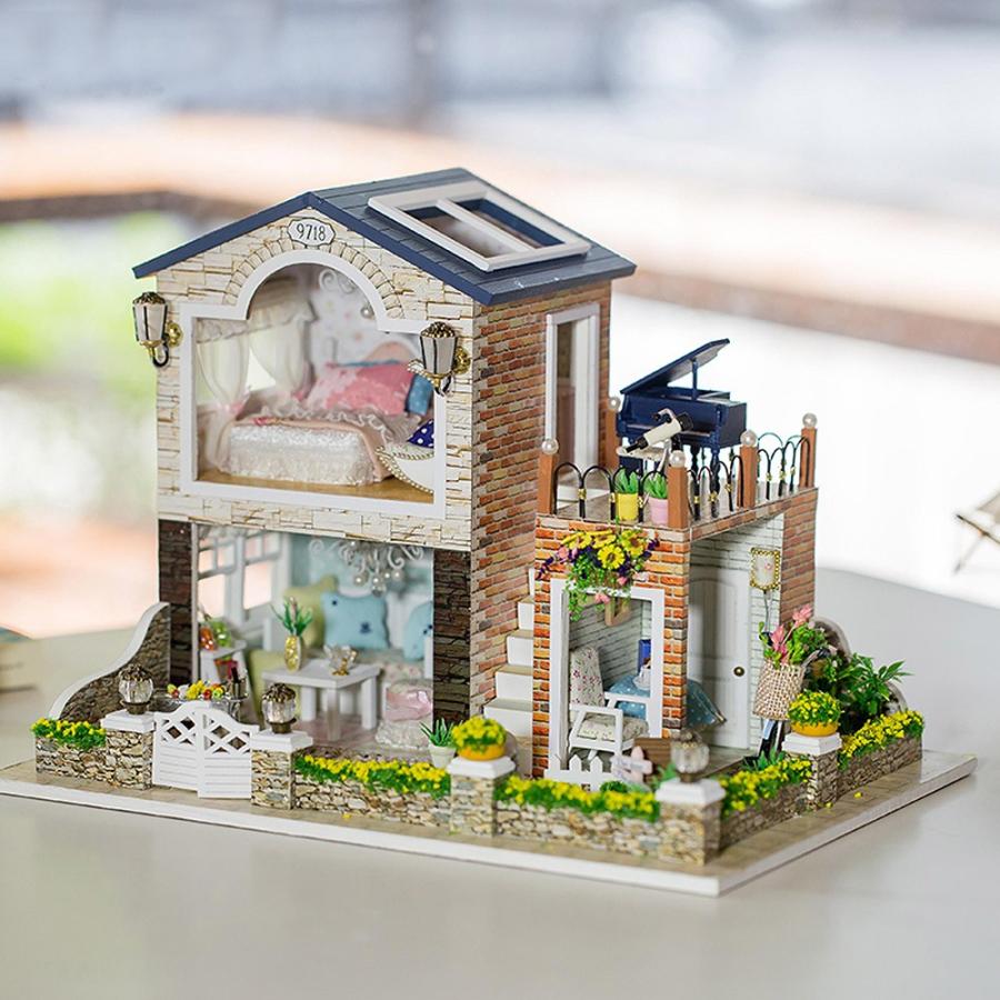 ドールハウス ミニチュア 手作りキット セットカントリー レンガ ドールハウス ミニチュア 手作りキット セットカントリー レンガ