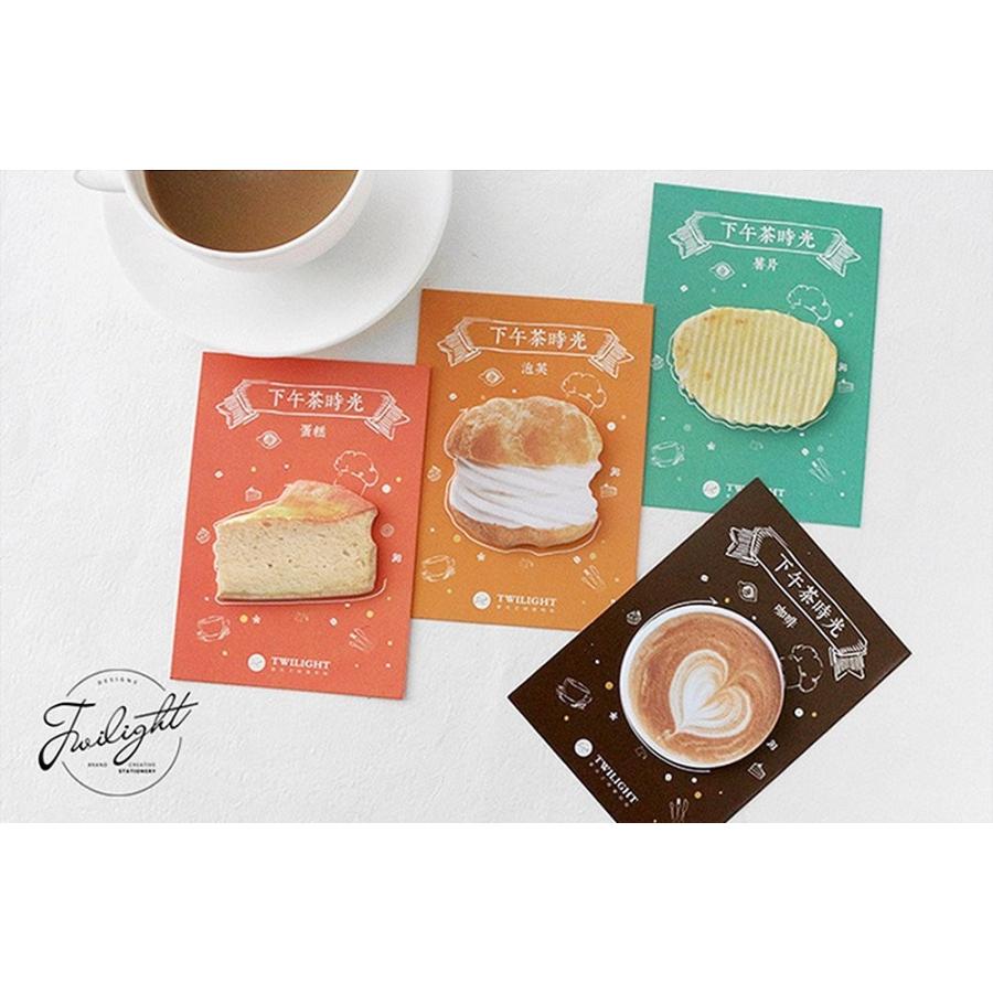 日本限定 付箋 ふせん 4種 美味しそうな食べ物 ！ そっくり 本物 メモ ノート・メモ帳