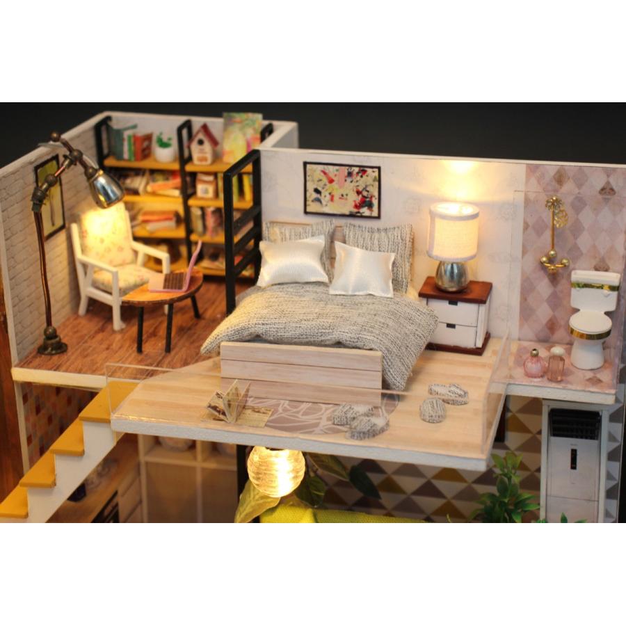 ドールハウス ミニチュア 手作りキット 現代モダン 北欧 モデルルーム