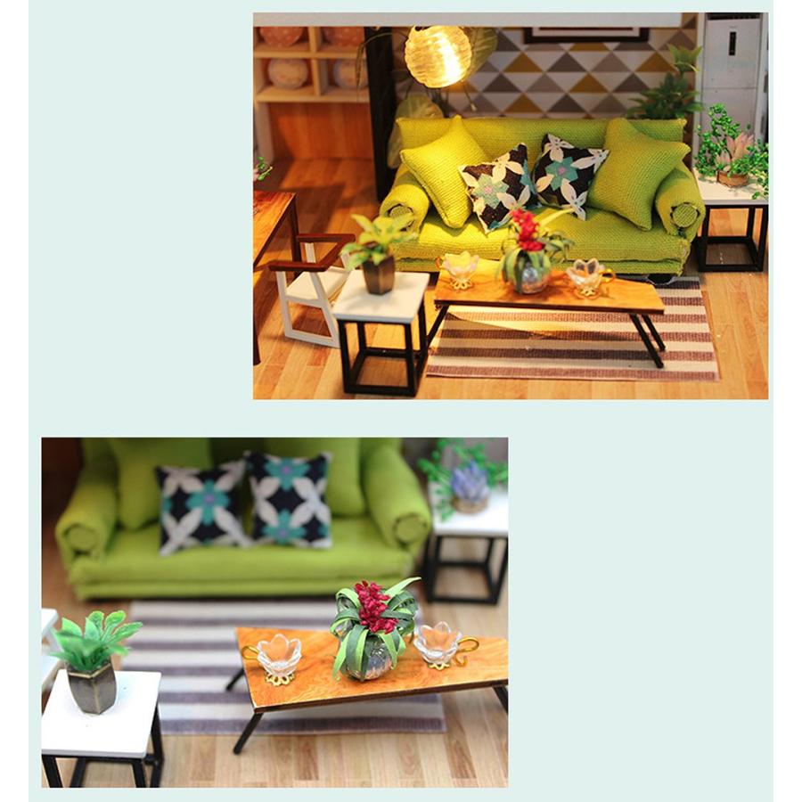 ドールハウス ミニチュア 手作りキット 現代モダン 北欧 モデル