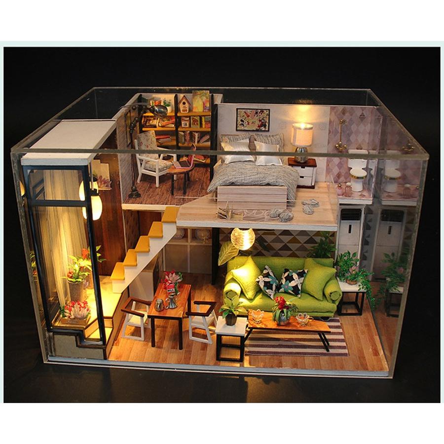 ドールハウス ミニチュア 手作りキット 現代モダン 北欧 モデル