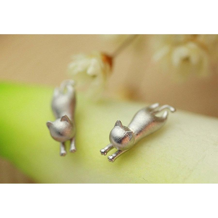 再販#1204 立体木のぼりネコちゃんピアス 再販#1204 立体木のぼりネコちゃんピアス 再販#1204 立体木