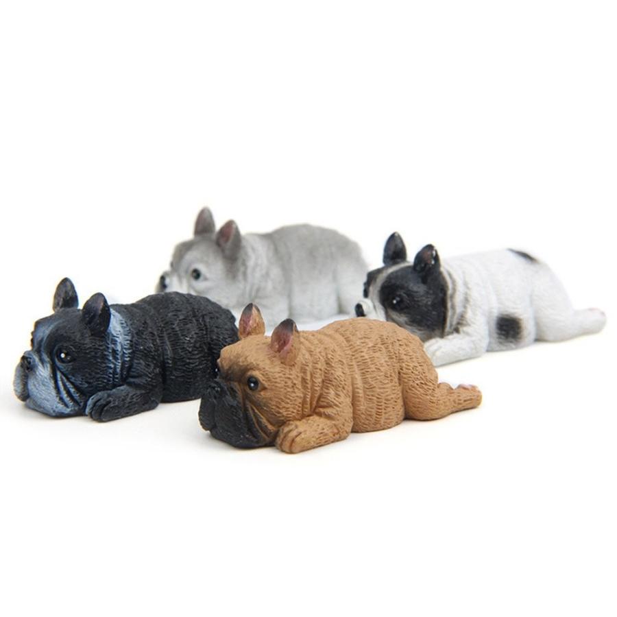 フィギュア マグネット 犬 ふわふわ ベッド付 本物そっくり 磁石