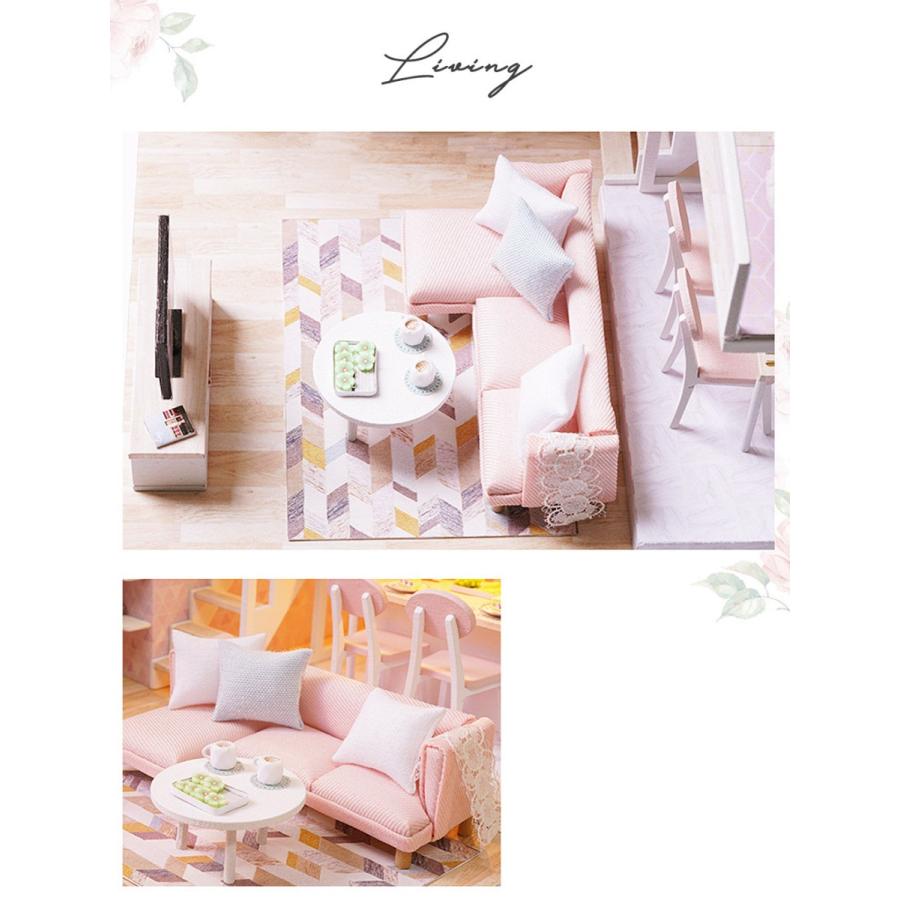 ドールハウス　ピンクと黒のリバーシブル ドールハウスピンクと黒のリバーシブル