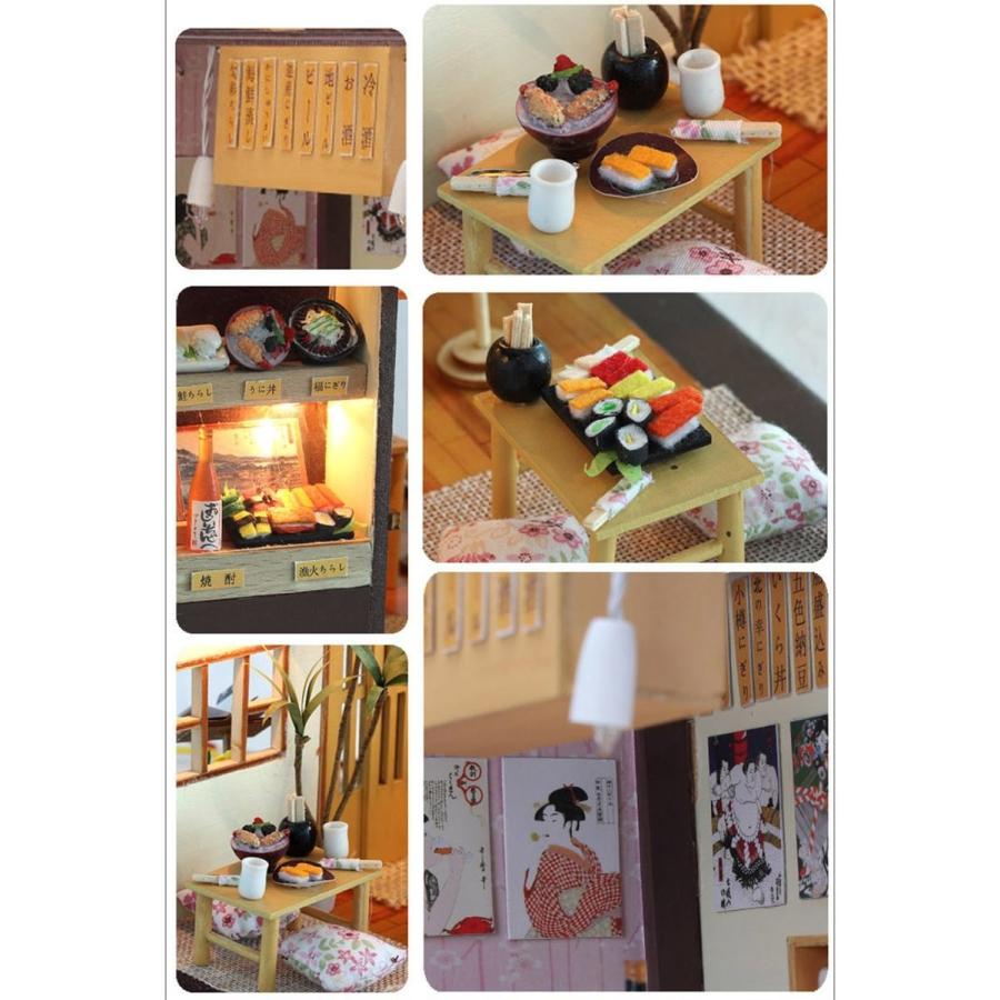 ドールハウス ミニチュア 手作りキット 回らないお寿司屋さん ドールハウス ミニチュア 手作りキット 回らないお寿司屋さん