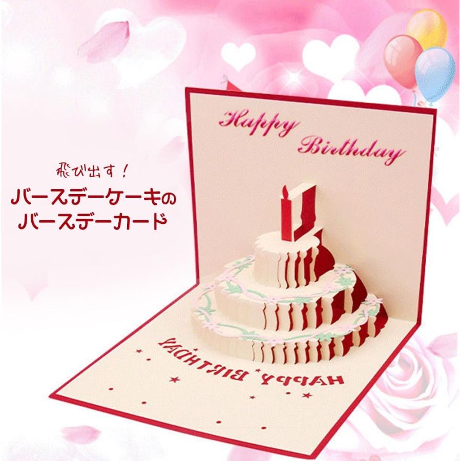メッセージ カード バースデー 誕生日 グリーディング 飛び出す 切り絵 立体 3d ケーキ ろうそく ケーキ 赤 2セット 1808me45 ドールハウスと雑貨 Moin Moin 通販 Yahoo ショッピング