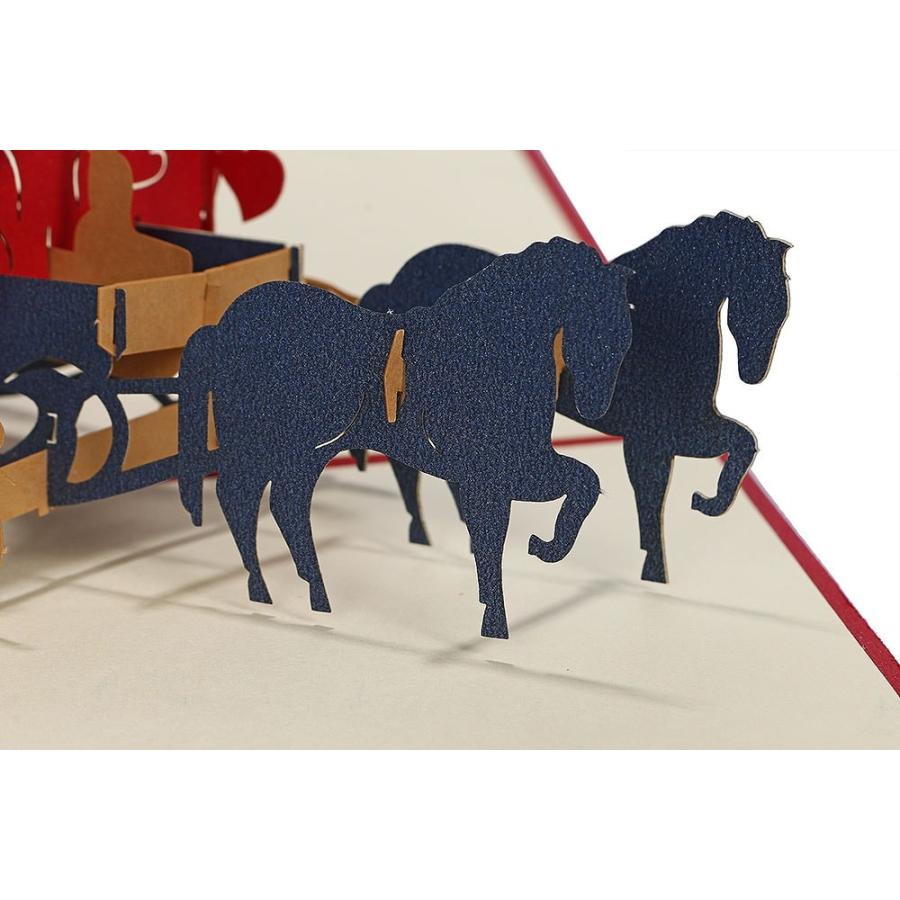 メッセージ カード バースデー 誕生日 グリーディング 飛び出す 切り絵 立体 3d ハート の 馬車 馬 赤 2セット 1808me46 ドールハウスと雑貨 Moin Moin 通販 Yahoo ショッピング