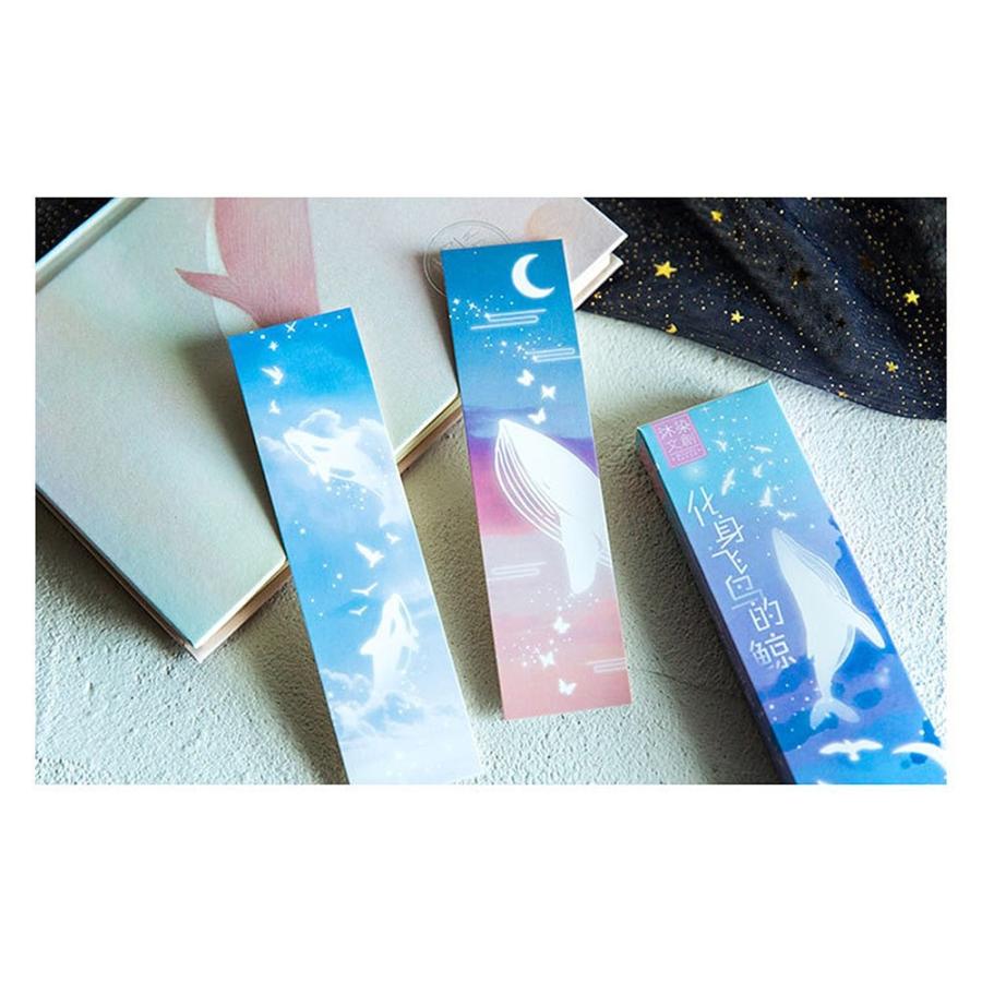 しおり ブックマーク ブックマーカーいるか 鯨 くじら シャチ 幻想的