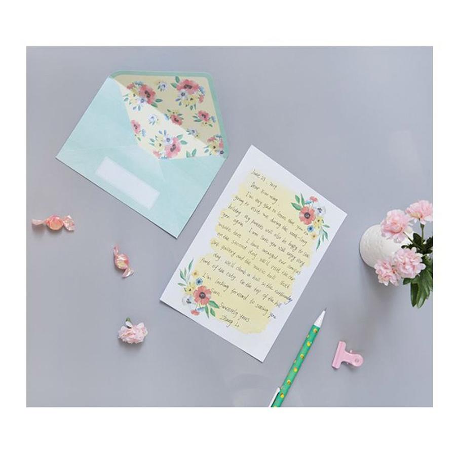 レターセット 手紙 花柄 フラワー 花 鮮やか おしゃれ 上品 2種セット 便箋4枚 封筒 2枚 2つ セット 1809ltrs5 ドールハウスと雑貨 Moin Moin 通販 Yahoo ショッピング