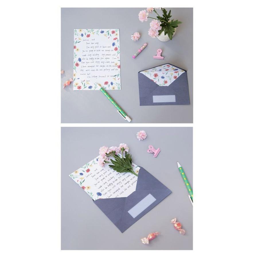 レターセット 手紙 花柄 フラワー 花 鮮やか おしゃれ 上品 2種セット 便箋4枚 封筒 2枚 2つ セット 1809ltrs5 ドールハウスと雑貨 Moin Moin 通販 Yahoo ショッピング