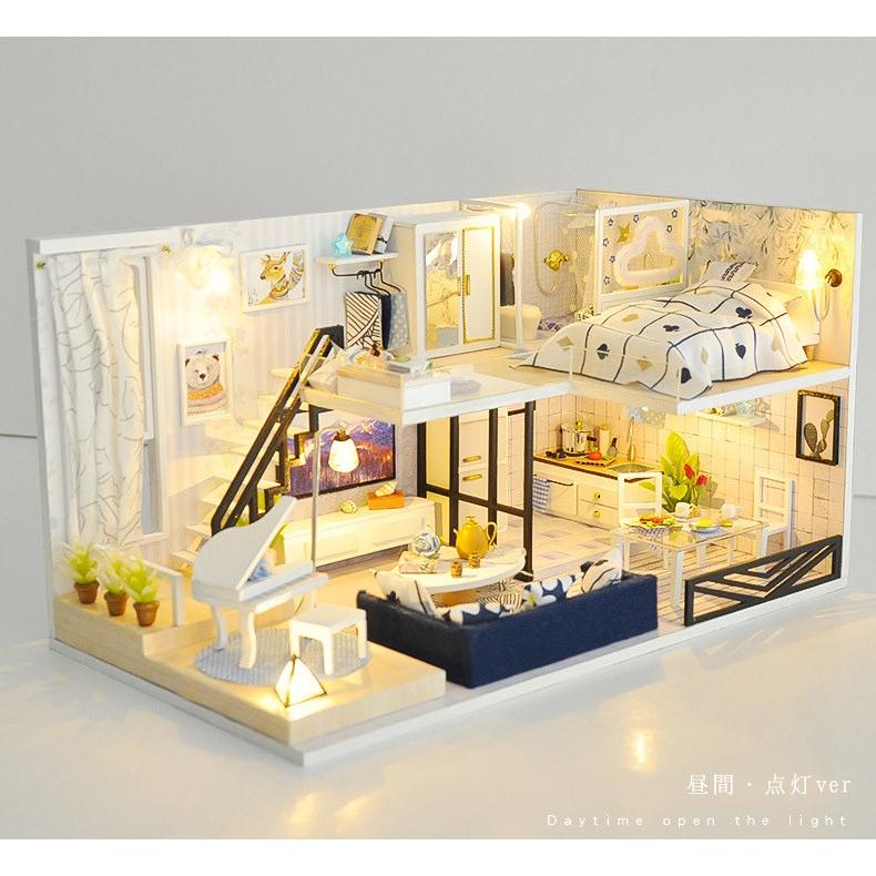 ドールハウス ミニチュア 手作りキット セット 現代モダン モデル