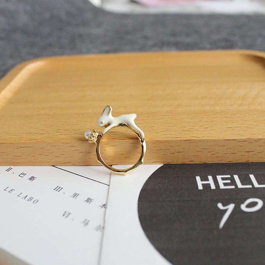 キュロヨン ジュエリー うさぎ リング 指輪 正規品 ゴールド ハンドメイド CULOYON】 Cache-cache Bunny リング | goldandbouncy