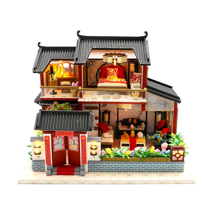 ドールハウス ミニチュア 手作りキット 中華風 中国 チャイナ