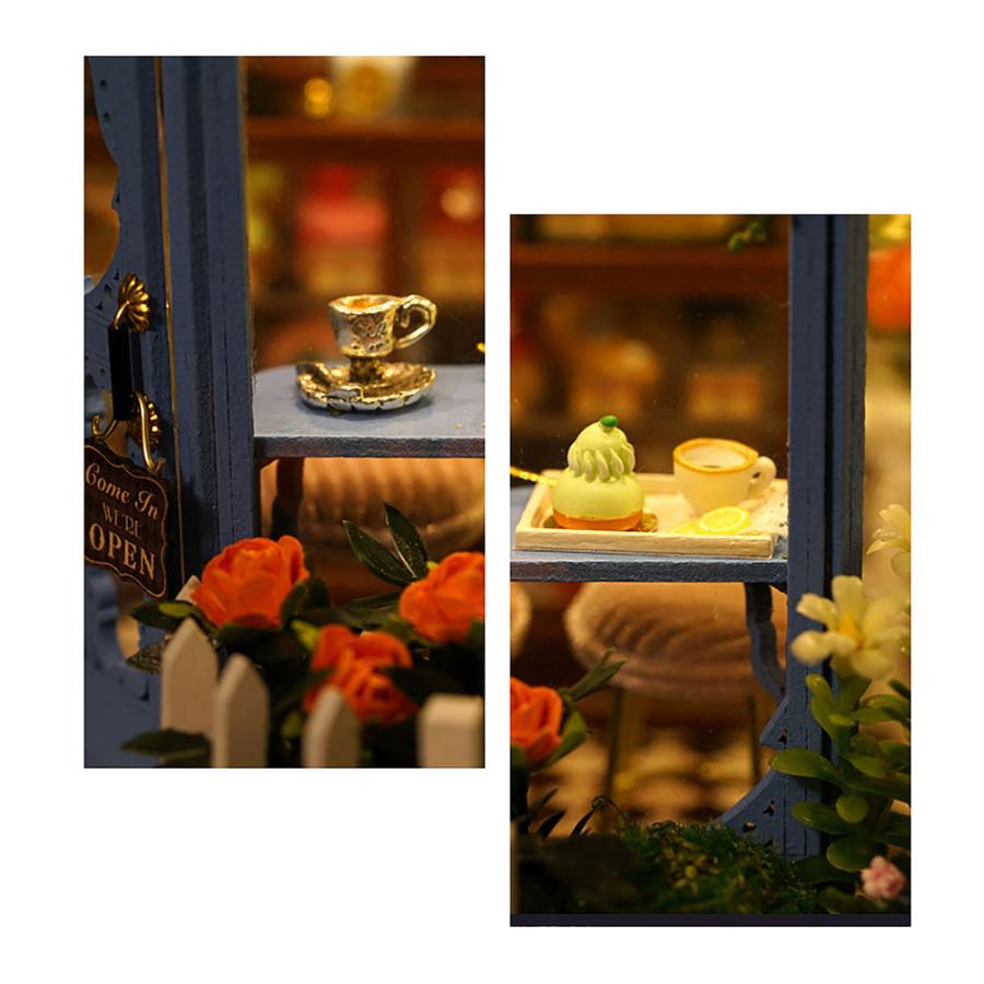 アンティーク　ミニチュア　ドールハウス　レア　ビンテージ　ティーセット　薔薇柄 アンティーク 陶器ミニチュアティーセット 薔薇柄 ミニチュア