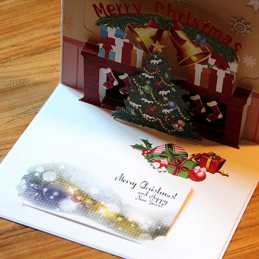 クリスマスカード グリーディング 飛び出す 立体 3d パーティー プレゼント 暖炉 立体カード メッセージカード 封筒 2つセット 1911me92 ドールハウスと雑貨 Moin Moin 通販 Yahoo ショッピング