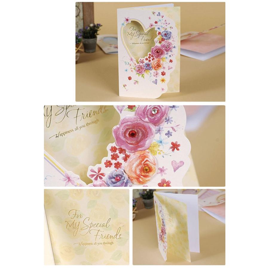 メッセージカード サンキュー ありがとう 誕生日 高級感 立体 3d 箔押し ゴールド フラワー 花束 花 カード 中紙 封筒 6種セット 1911me98 ドールハウスと雑貨 Moin Moin 通販 Yahoo ショッピング