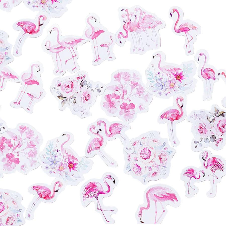 シール フレークシール フラミンゴ ピンク 薔薇 ローズ リアル スケジュール 手帳 アルバム デコ 手紙 カレンダー 90枚セット 1911sl22 ドールハウスと雑貨 Moin Moin 通販 Yahoo ショッピング
